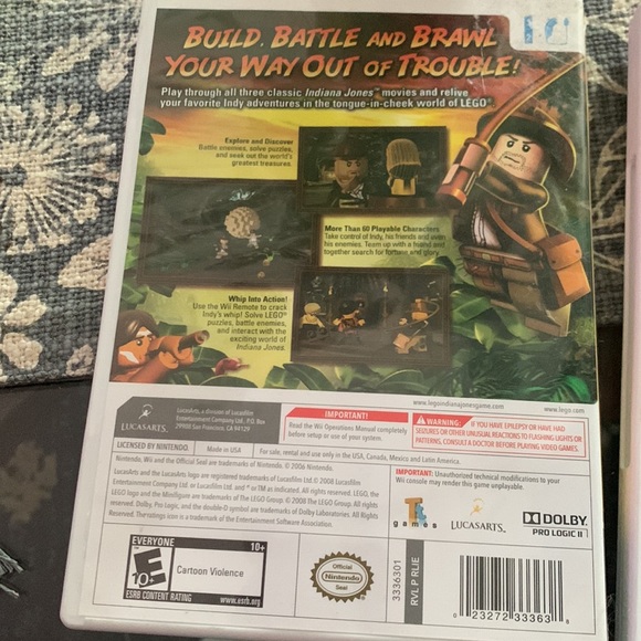 🔵 Wii Indiana Jones set of 2 - Picture 5 of 9